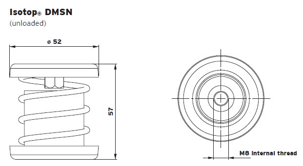 DMSN steel spring (damping) vibration isolator(图1)